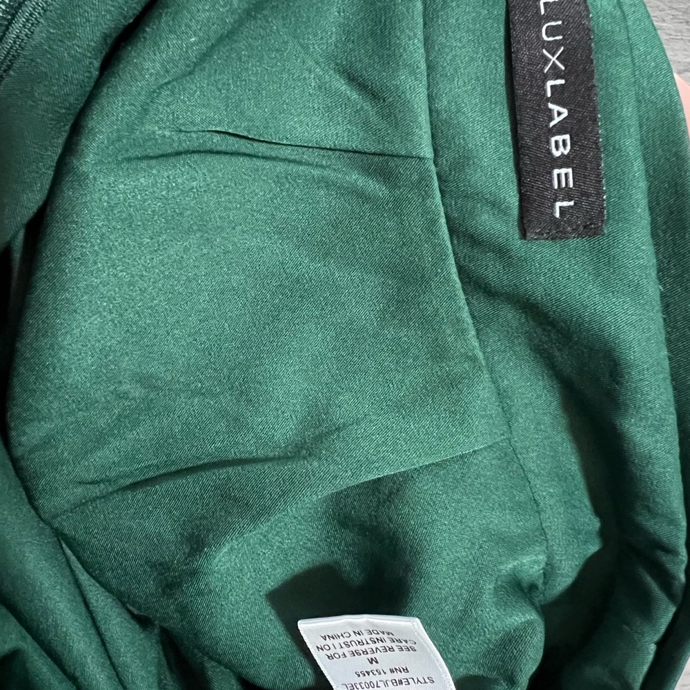 JLUXLABEL Elegant Pink, Green, and White Women's Pants - Picture 5 of 11